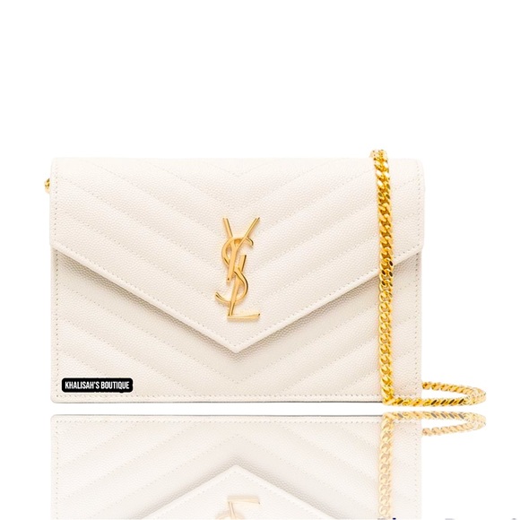 Yves Saint Laurent Handbags - YSL Saint Laurent CASSANDRE MATELASSÉ ENVELOPE IN GRAIN DE POUDRE EMBOSSED NWOT!